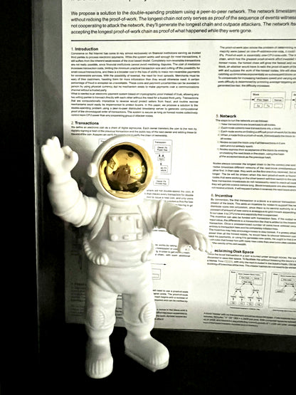 Krypto-Kunst "Bitcoin BTC Satoshi Nakamoto Whitepaper"