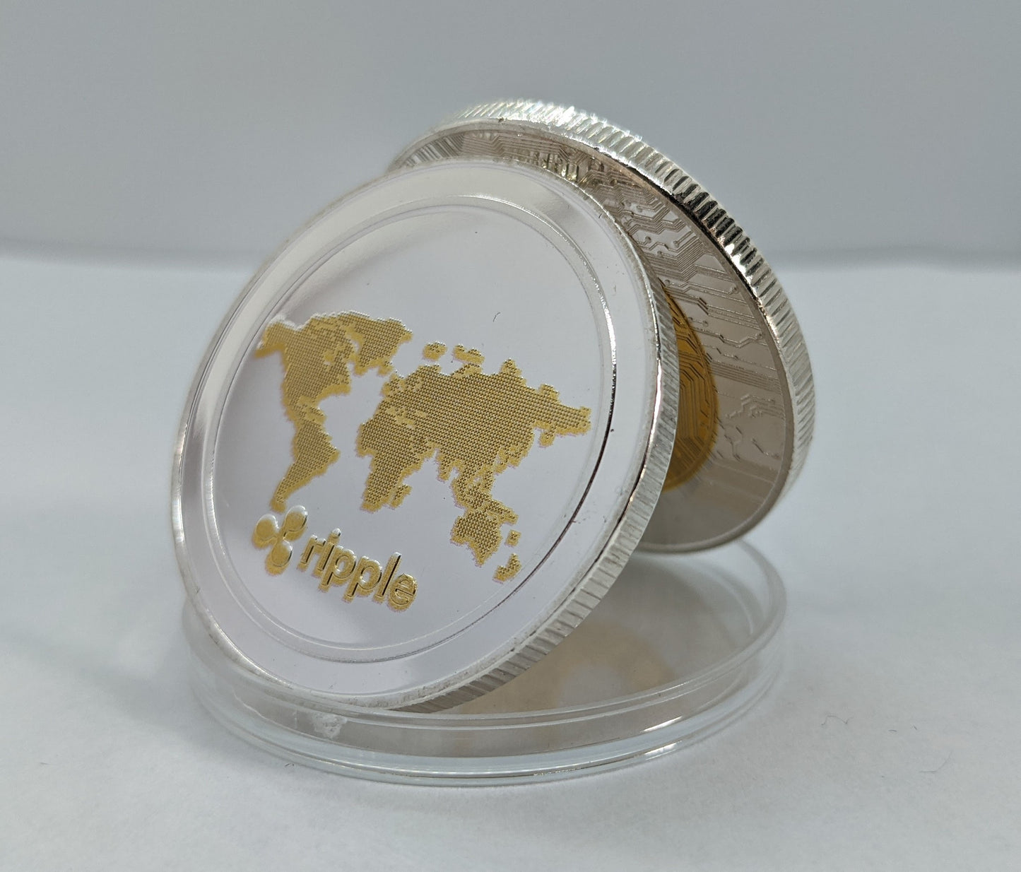 Ripple XRP Kryptomünze – Bicolor, Münze in Schutzkapsel | KryptoFuchs