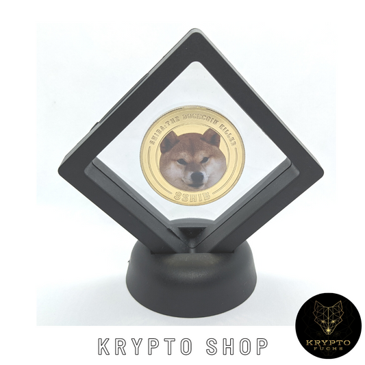 Shiba Inu SHIBA bicolor Kryptomünze – Rückseite | KryptoFuchs